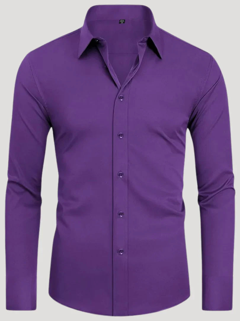 Bordon - חולצת סטרץ' ללא גיהוץ עם כפתורים