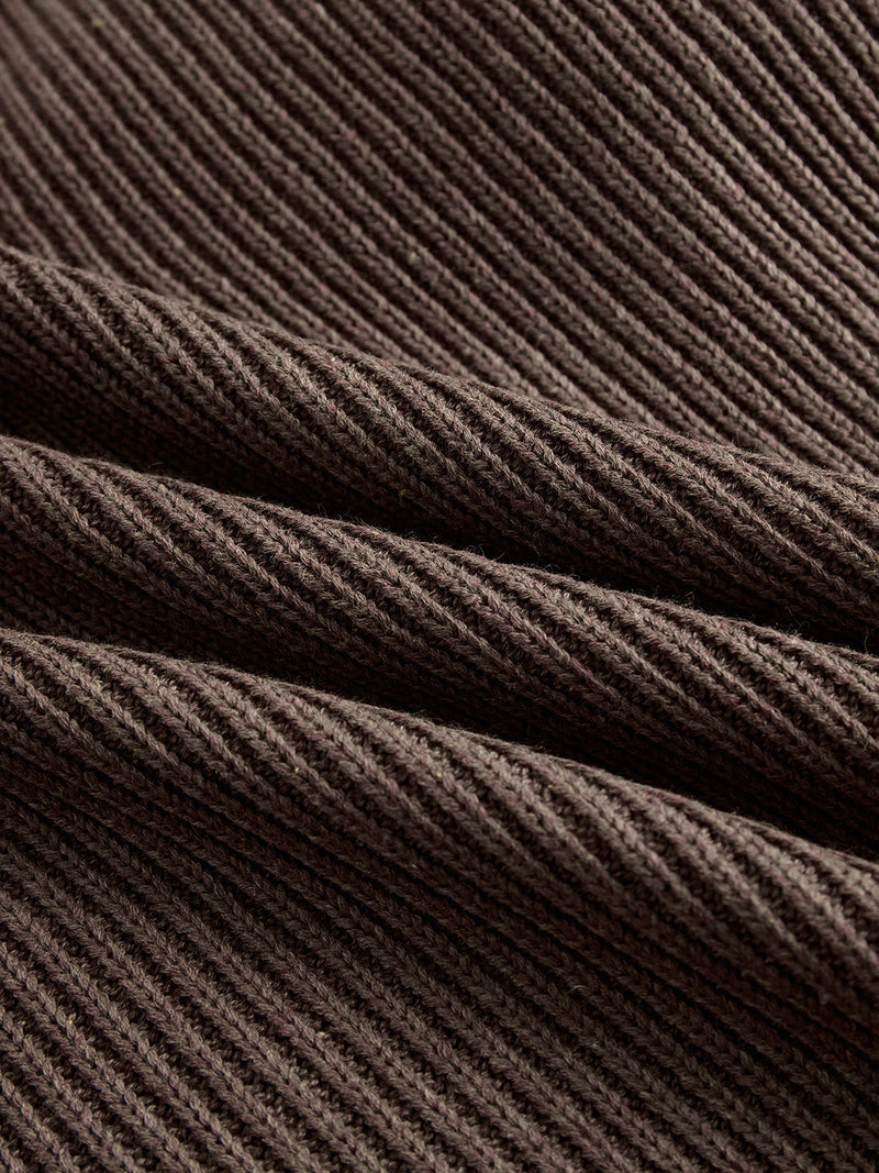 Jaylene  -  שמלת סוודר סרוגה עם צווארון גולף