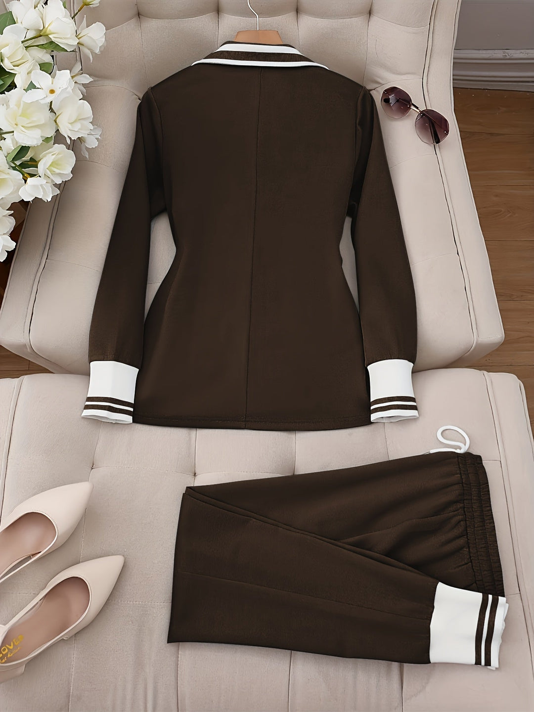 Ingelore - סט שני חלקים מפוספס ואופנתי