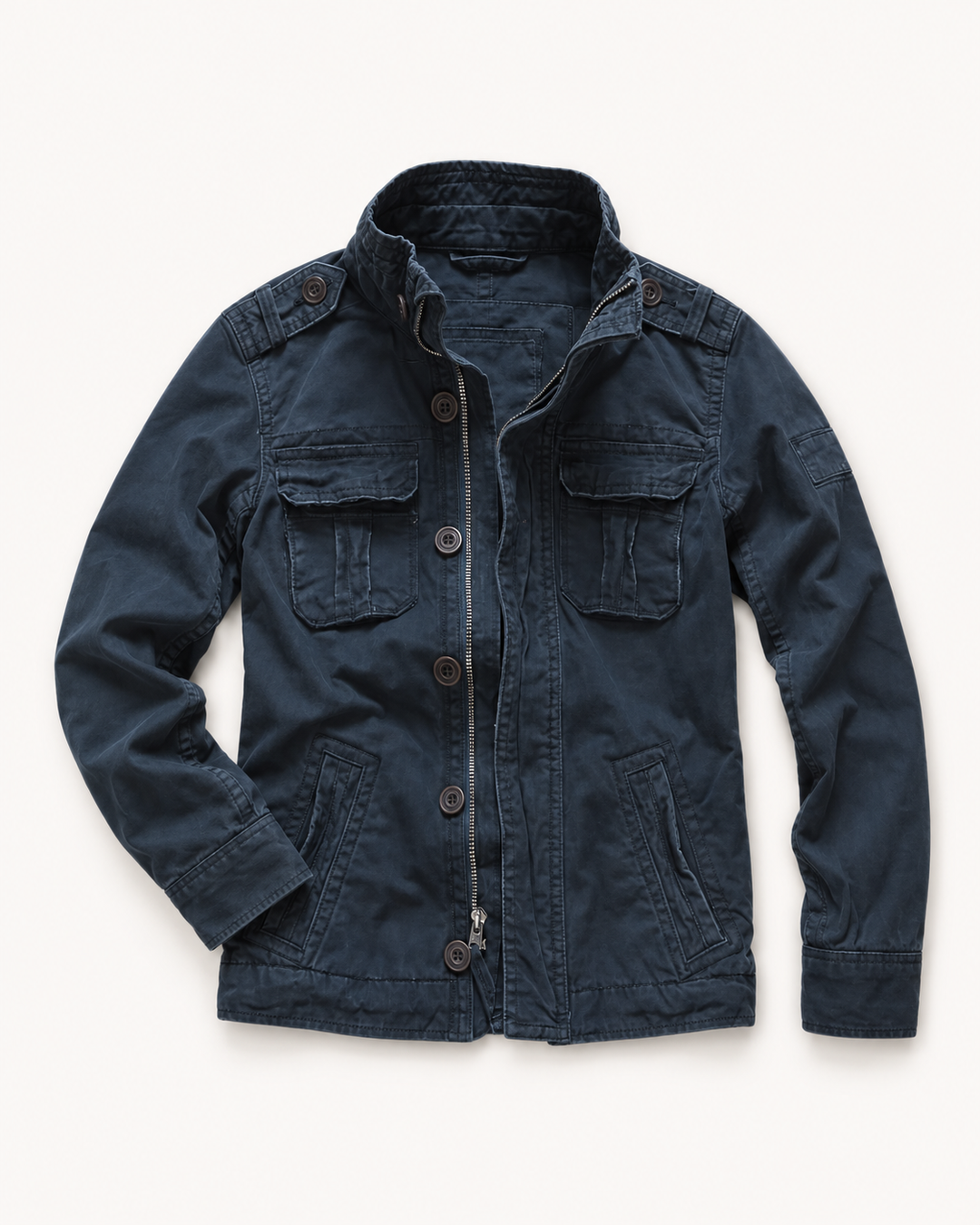 Renzi - Multi Pocket Stand Collar Utility Jacket