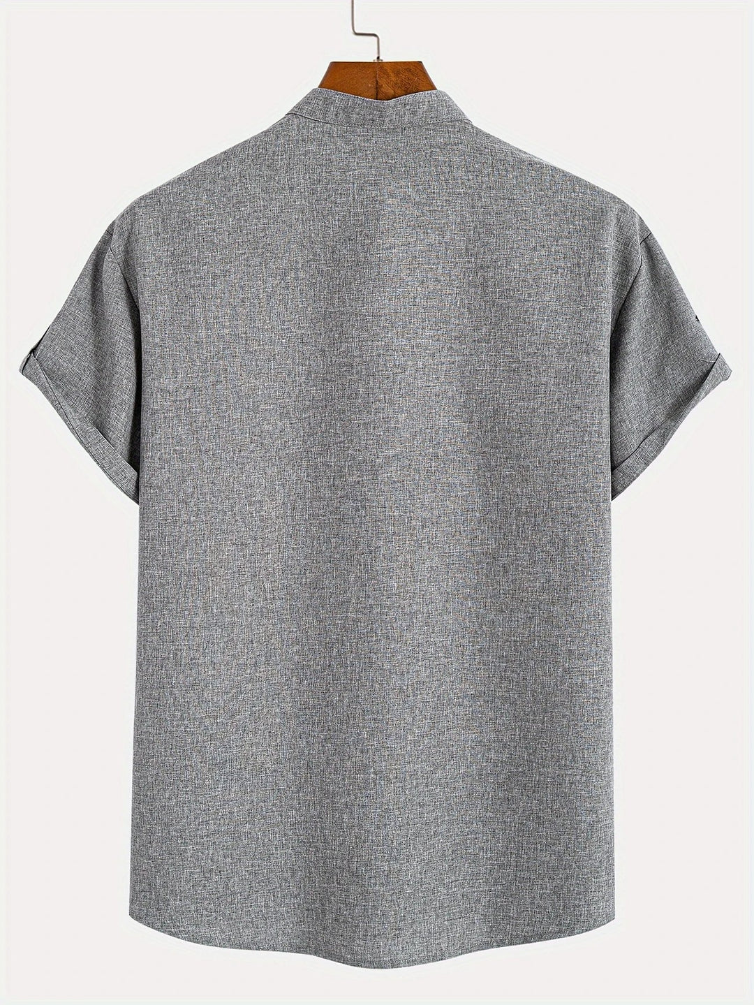 Elliott - חולצה אלגנטית עם שרוולים קצרים וצווארון עומד