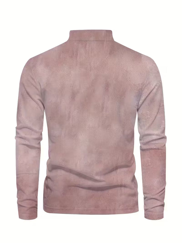 Giles - חולצת דש עם הדפס סירת מפרש תלת-ממדית מסוגננת