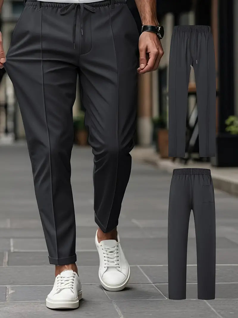 Crawford - קז'ואלגזרה צרהמכנסייםעם מותניים אלסטיים