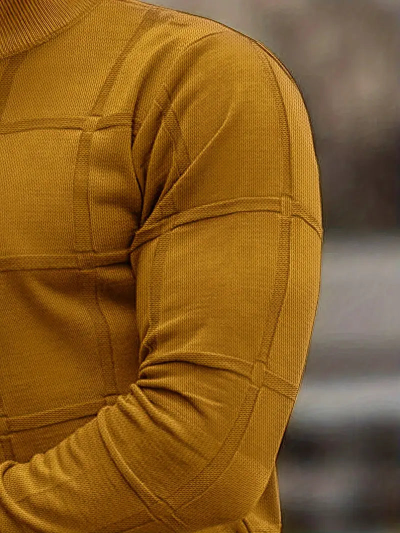 Nunzio - סוודר סרוג נוח עם צווארון גולף