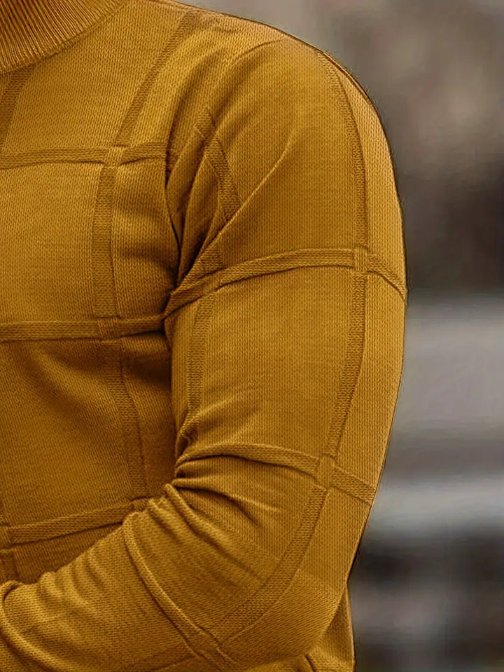 Nunzio - סוודר סרוג נוח עם צווארון גולף