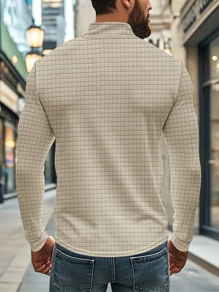 Jarryd - סווטשירט עם שרוולים ארוכים ורוכסן חצי