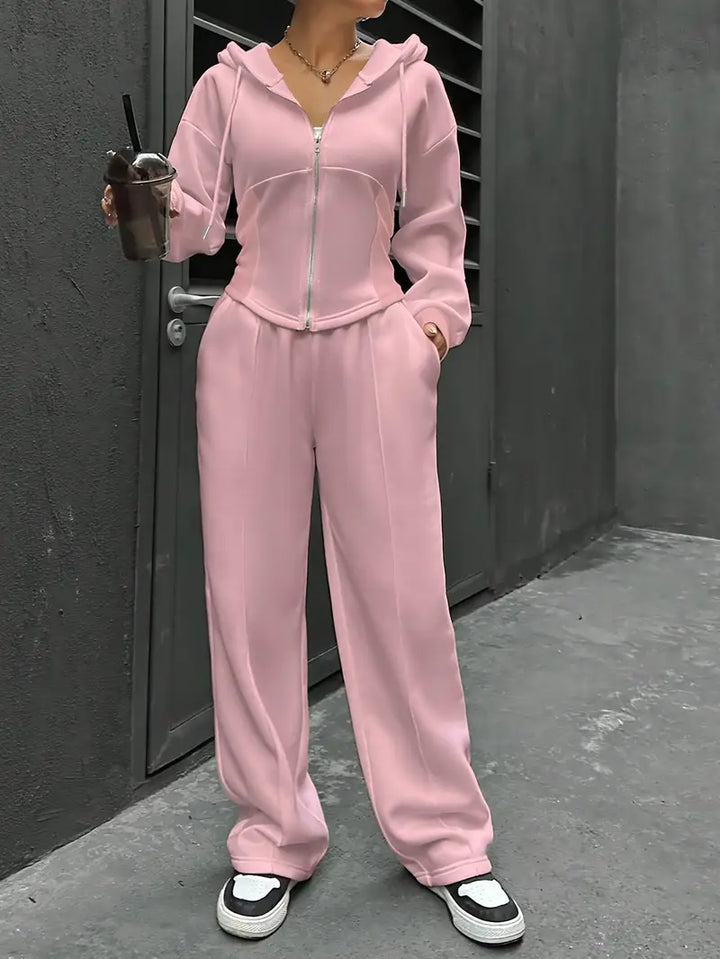 Nanci - סט שני חלקים קז'ואל עם שרוולים ארוכים