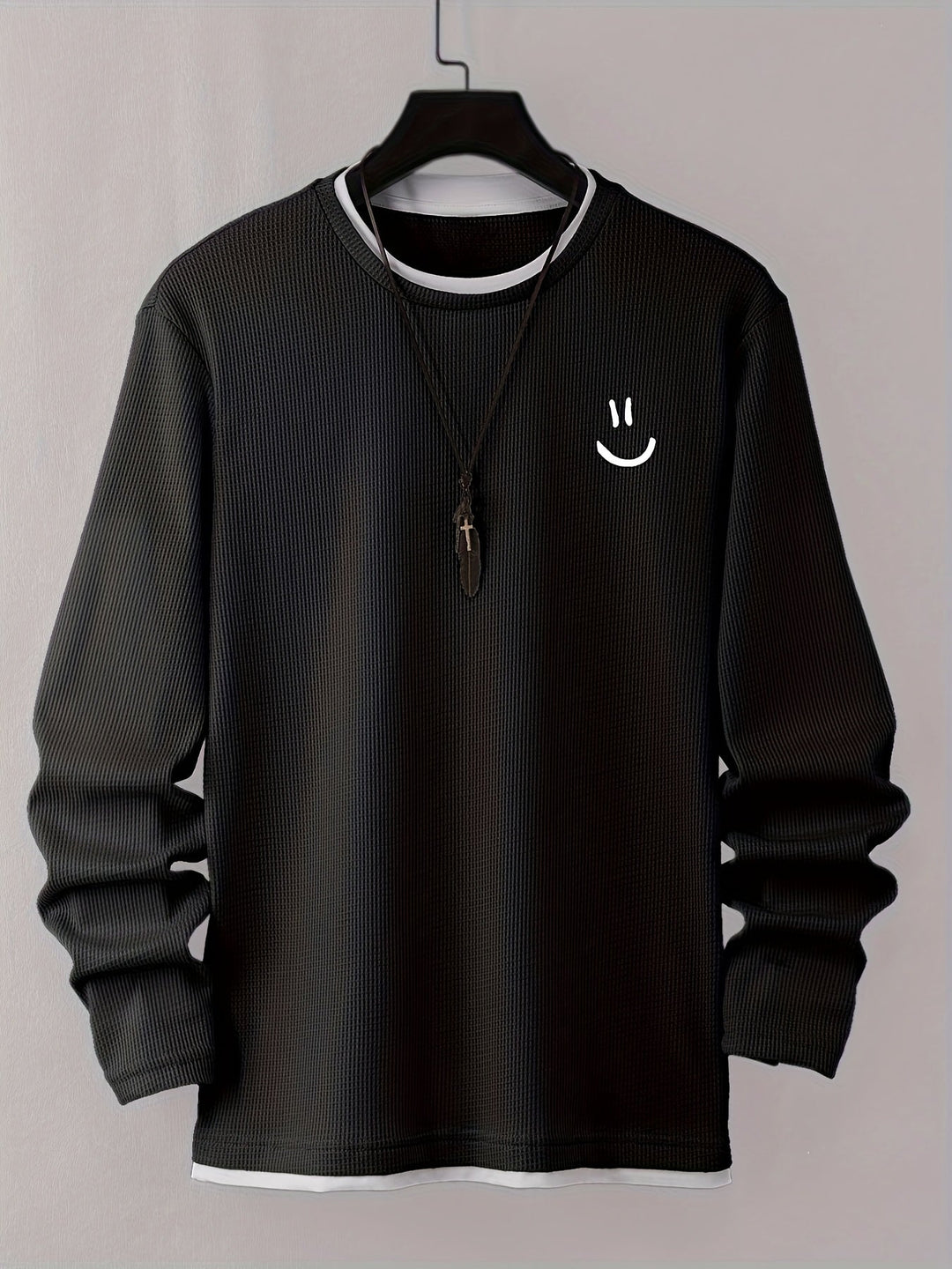 Desmond - חולצה ארוכת שרוולים עם הדפס פנים