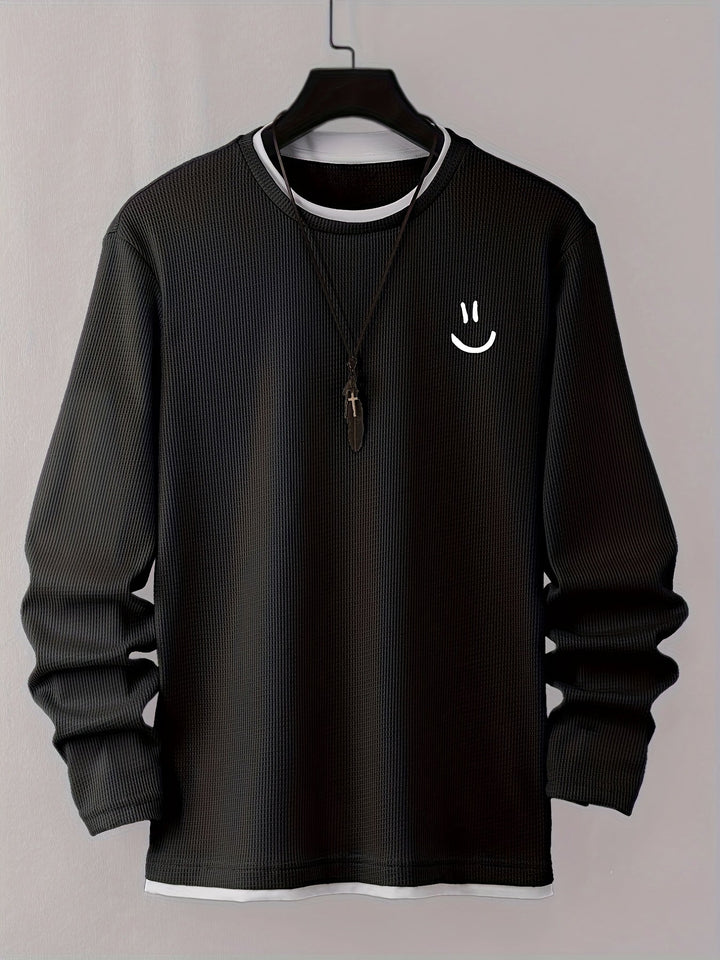 Desmond - חולצה ארוכת שרוולים עם הדפס פנים