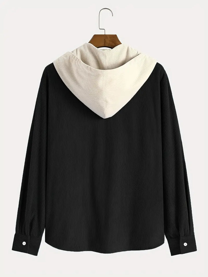 Costas - סווטשירט עם רוכסן ומרקם קורדרוי