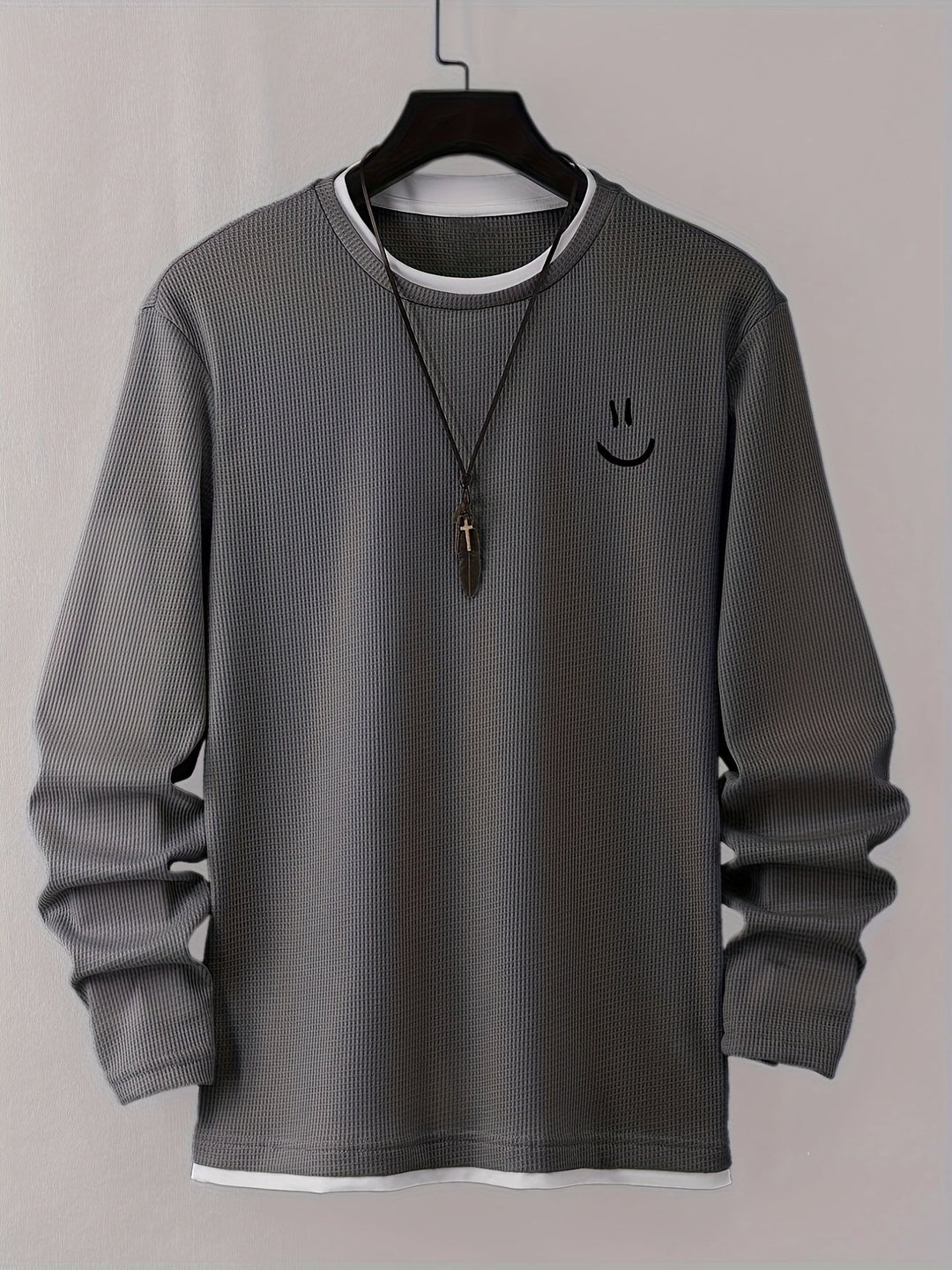 Desmond - חולצה ארוכת שרוולים עם הדפס פנים