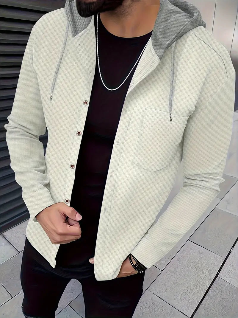 Johnathan - ז'קט קז'ואל עם קפוצ'ון וכיס