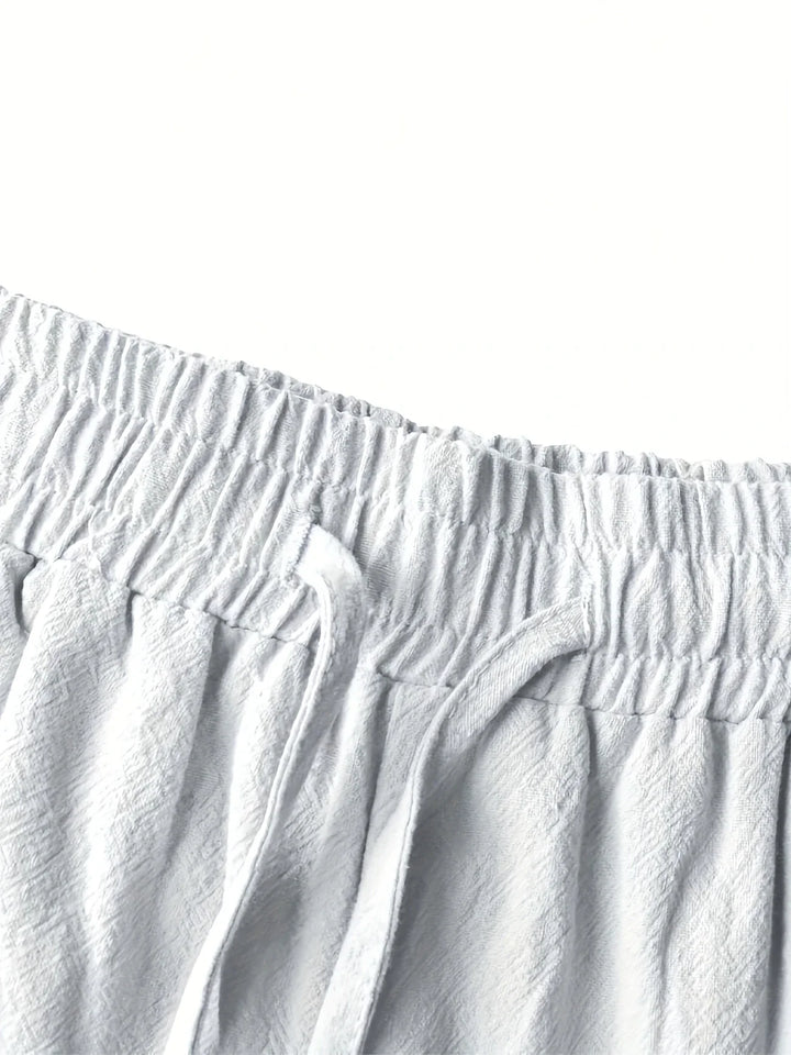 Callan - מכנסיים קצרים מזדמנים מבד פשתן עם כיס