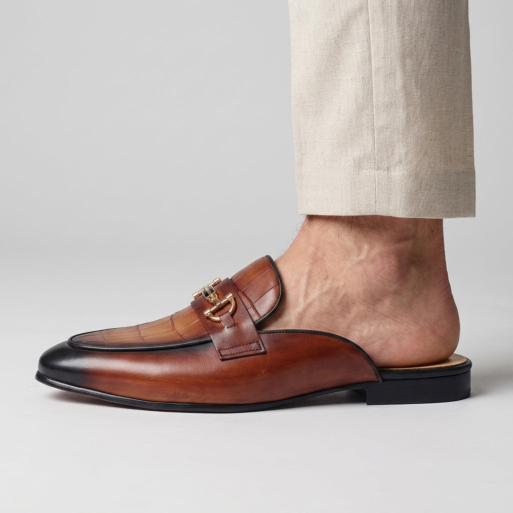 Idris - נעלי עור ללא עקב