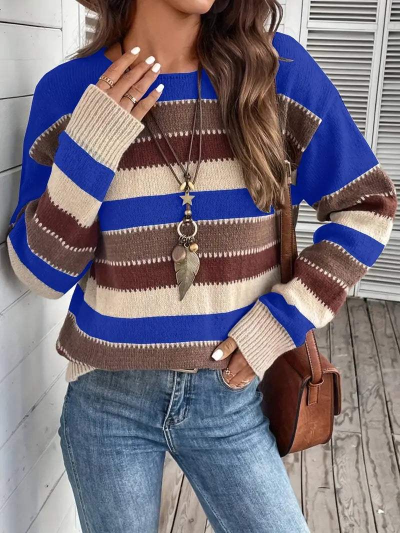 Evdokia - סוודר קז'ואל עם שרוולים ארוכים