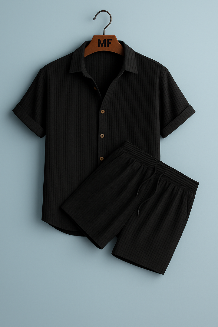 Palmer - סט קיץ קז'ואלי דו-חלקי עם שרוולים קצרים