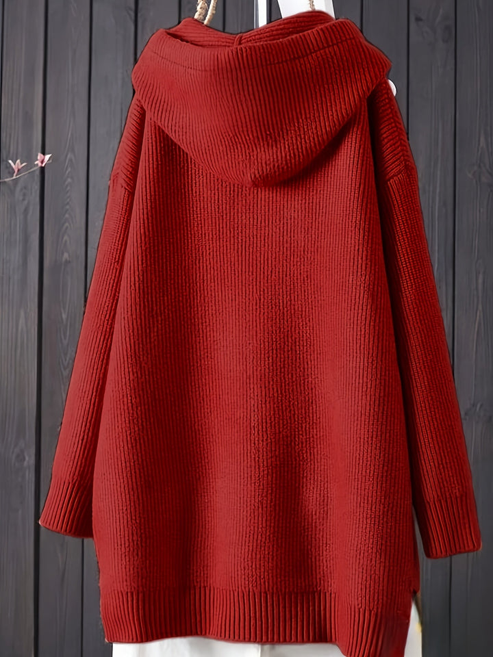 Genivee - סווטשירט ארוך שרוולים סרוג