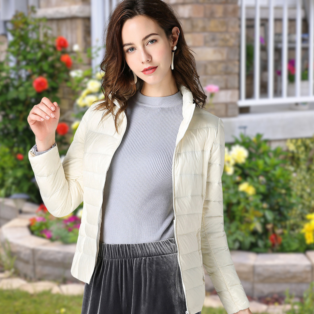 Isla - מעיל אטום למים בצבע לבן