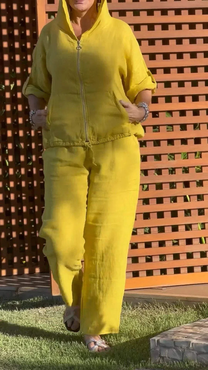 Pietra - חליפת קפוצ'ון דו-חלקית עם רוכסן