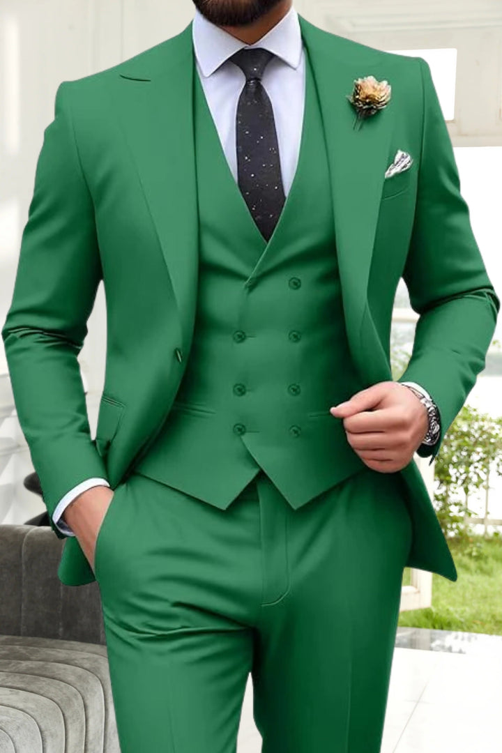 Gremist - חליפות 3 חלקים עם דש מחודד וחתך צר