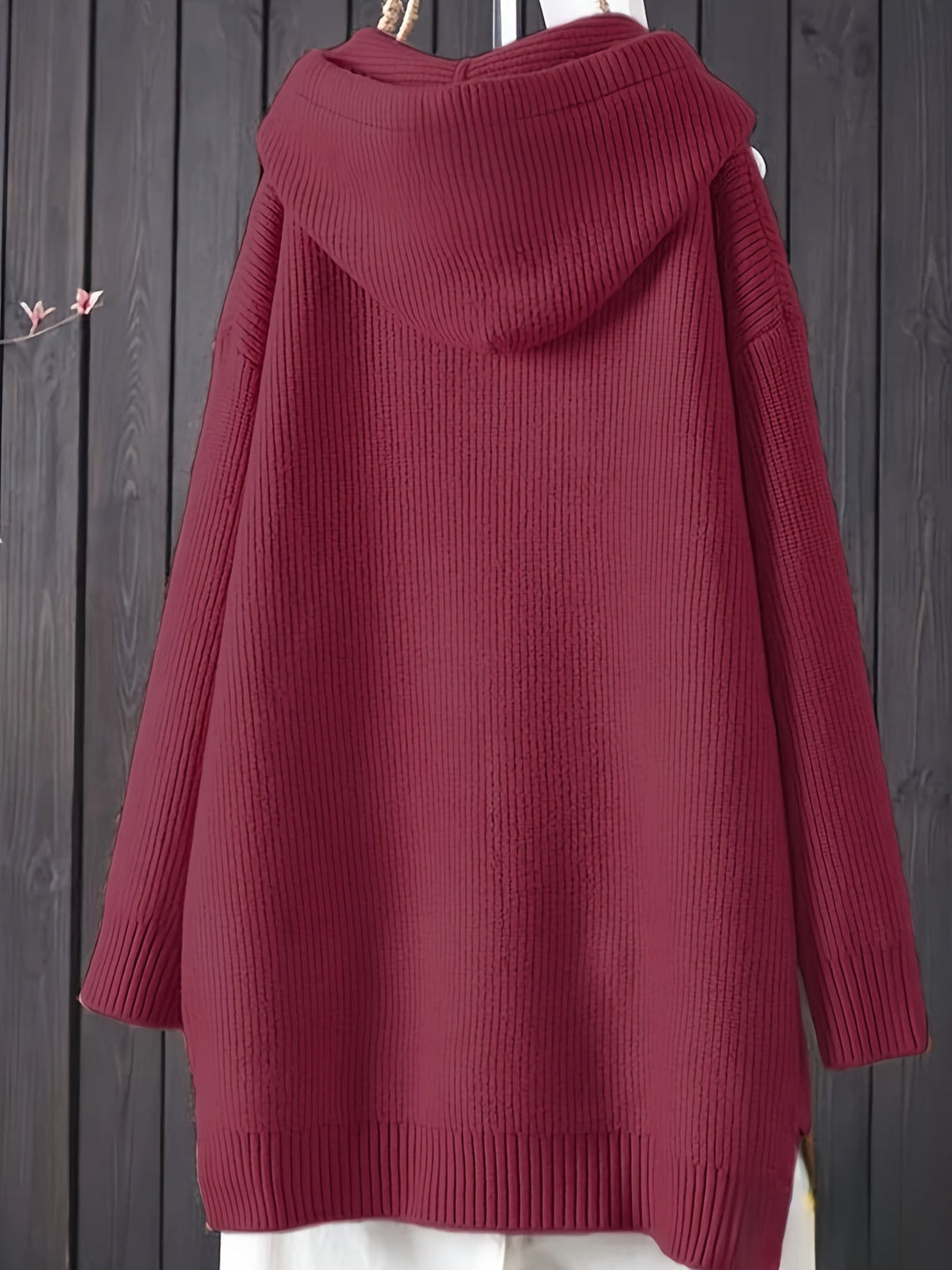 Genivee - סווטשירט ארוך שרוולים סרוג