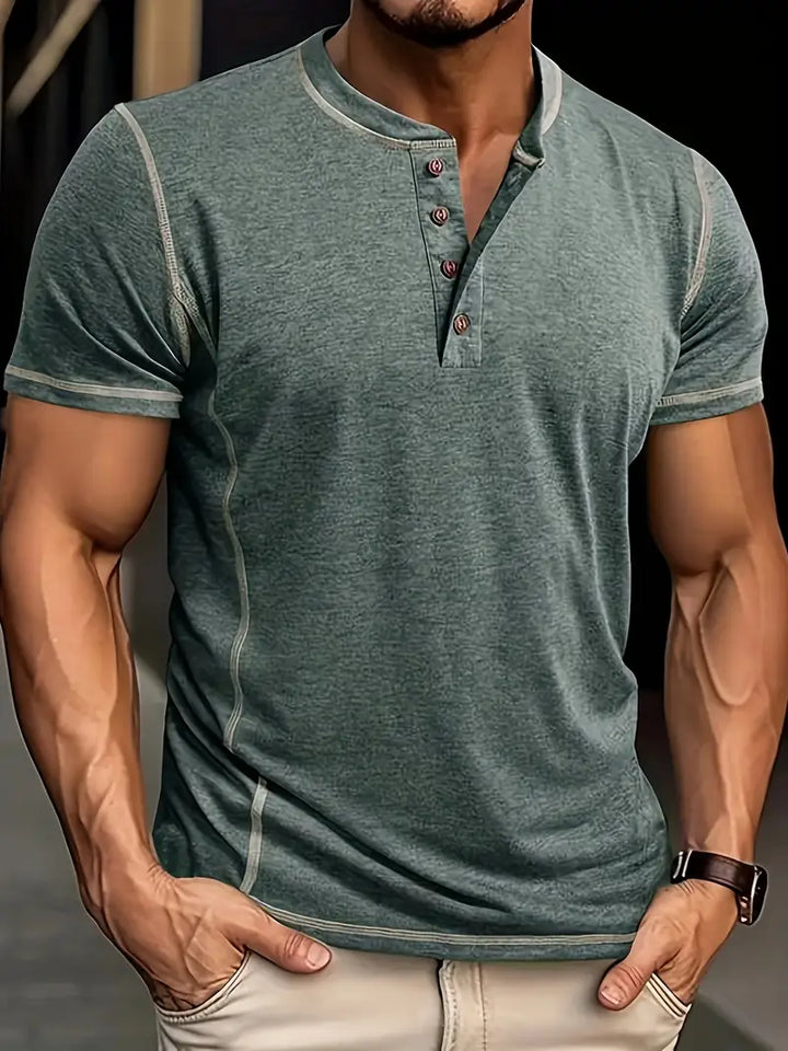 Orazio - חולצת טי שרוול קצר עם כפתורים