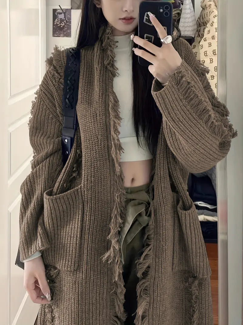 Ramziya - אלגנטיציצה ארוכהקרדיגןעםכיס