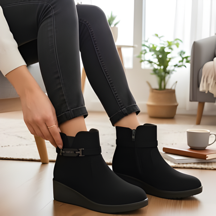 Alwara - מגף קרסול עם רוכסן צדדי