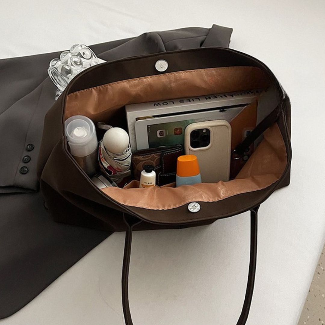 Umaiza - תיק כתף אופנתי מעור דמוי זמש