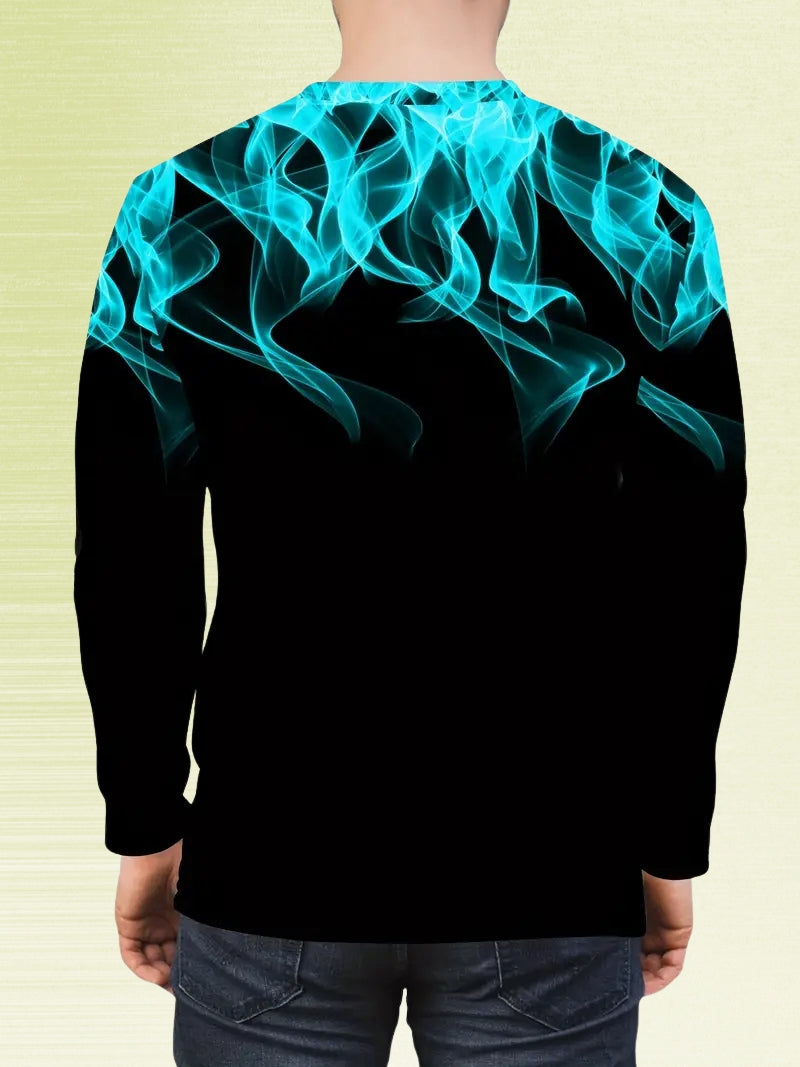 Bartlett - חולצת שרוולים ארוכים קז'ואלית עם צווארון עגול