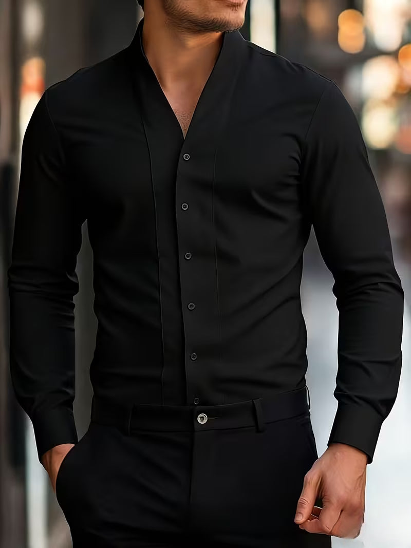 Abnar - חולצת כפתורים עם שרוולים ארוכים