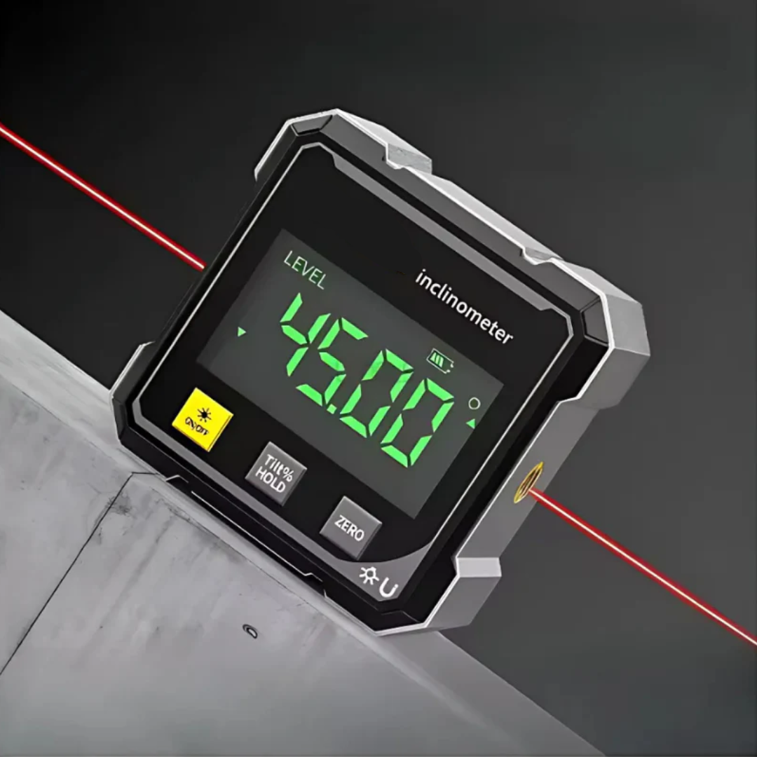 AngleMaster - מד שיפוע מגנטי דיגיטלי משי לייזר