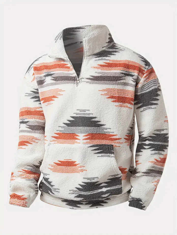 Clinton - סווטשירט עם רוכסן חצי ואפודה