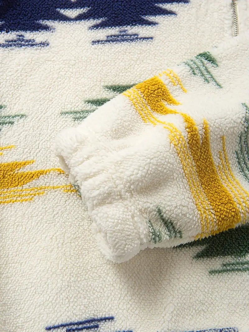 Clinton - סווטשירט עם רוכסן חצי ואפודה