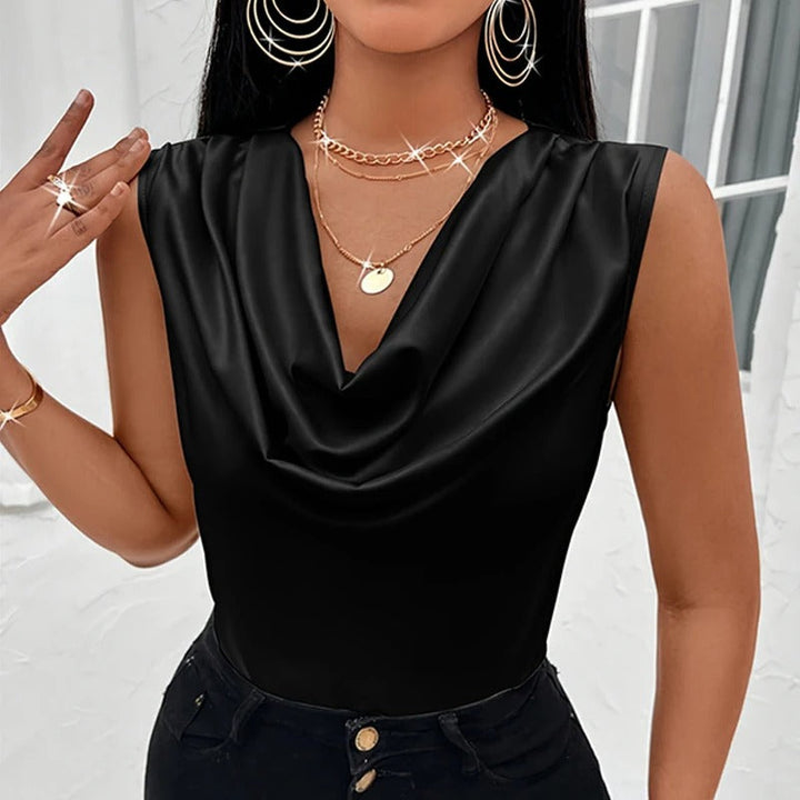 Naiyan -  חולצת סאטן קז'ואל ללא שרוולים