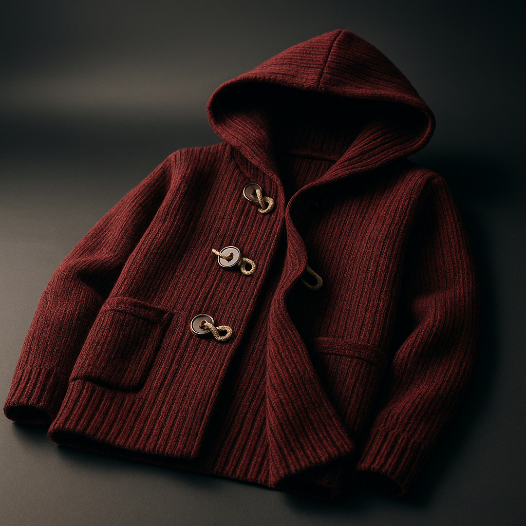 Lindon - סווטשירט סרוג עם סגירת כפתורים