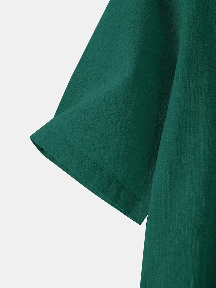 Nerida - חולצת צווארון V אופנתית עם שרוולים קצרים