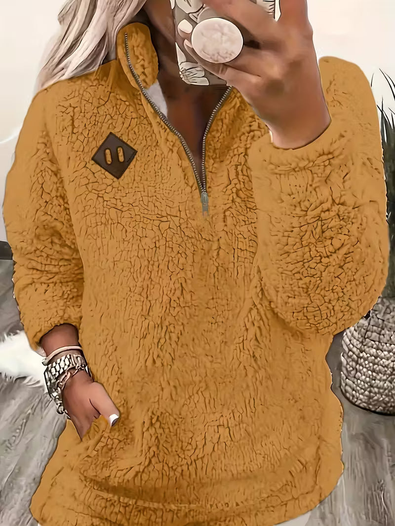 Humera - ז'קט אלגנטי עם רוכסן ושרוולים ארוכים