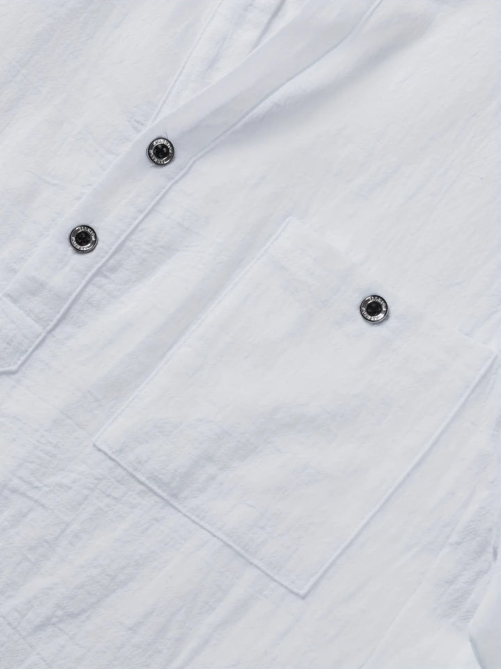 Markos - חולצת שרוולים קצרים בסגנון קז'ואל עם כפתורים