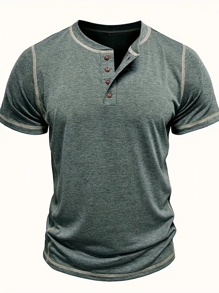 Orazio - חולצת טי שרוול קצר עם כפתורים