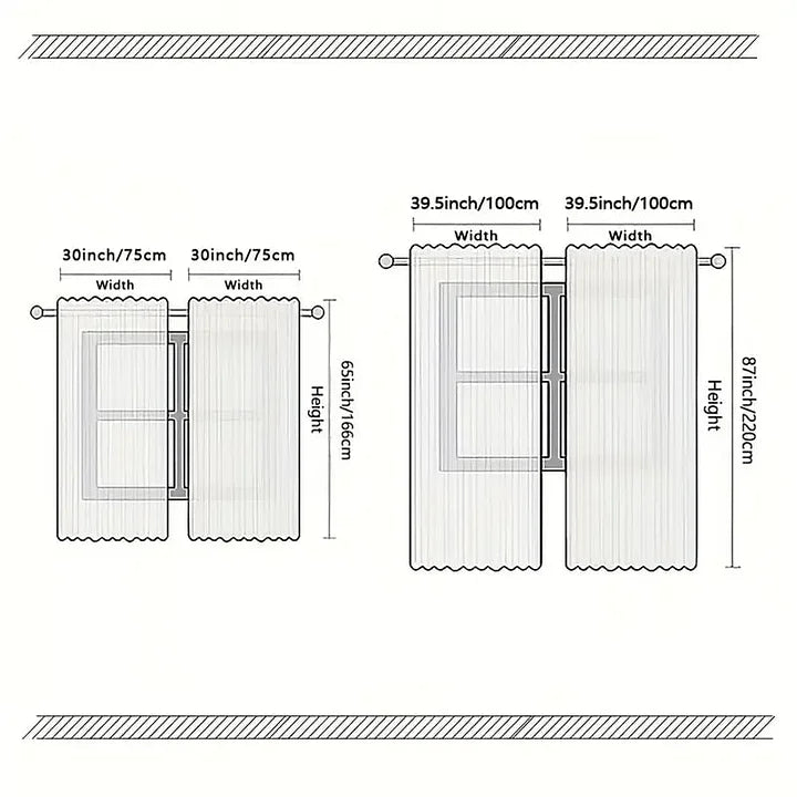 FrostLinen - וילונות בנושא חג המולד