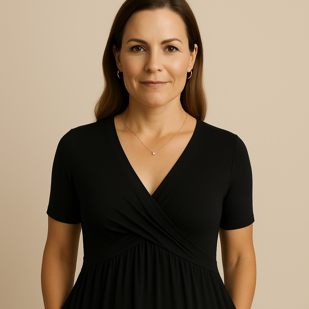 Bridgett - שמלה עם שרוולים קצרים