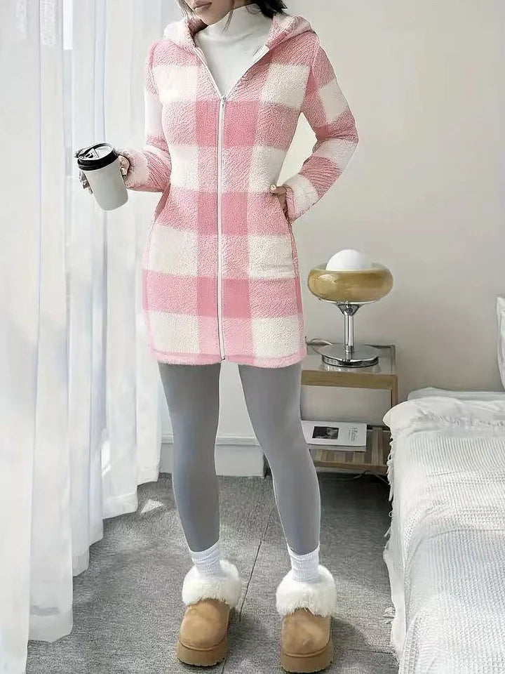 Tissaia - מעיל מסוגנן עם ברדס ורוכסן