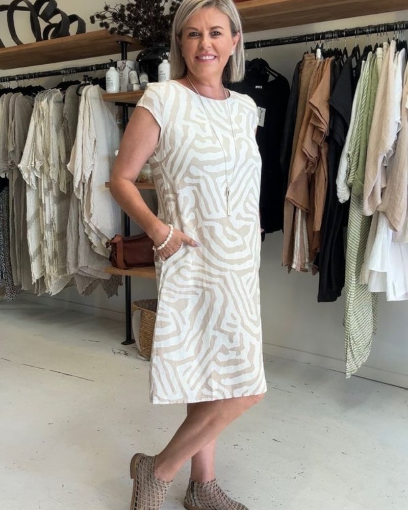 Lorenza -  שמלת כותנה בהשראה וינטג'ית