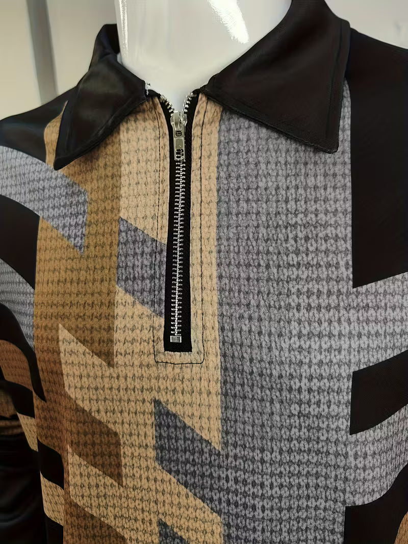 Thomson - חולצה עם שרוולים ארוכים ורוכסן חצי