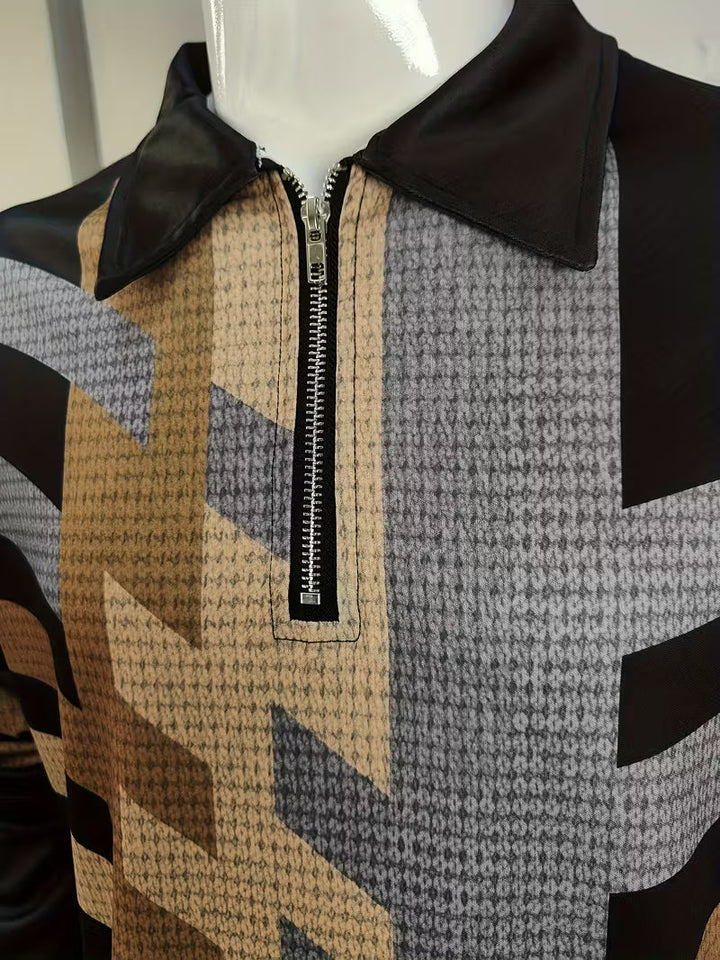 Thomson - חולצה עם שרוולים ארוכים ורוכסן חצי