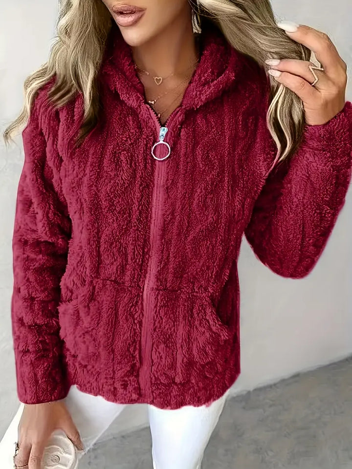 Ganka - סווטשירט עם רוכסן ושרוולים ארוכים