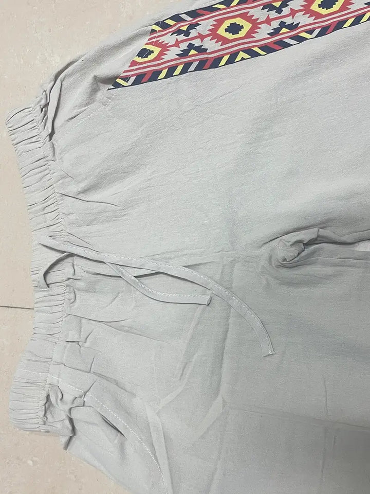 Daniil - מכנסיים בסגנון אתני עם כיסים