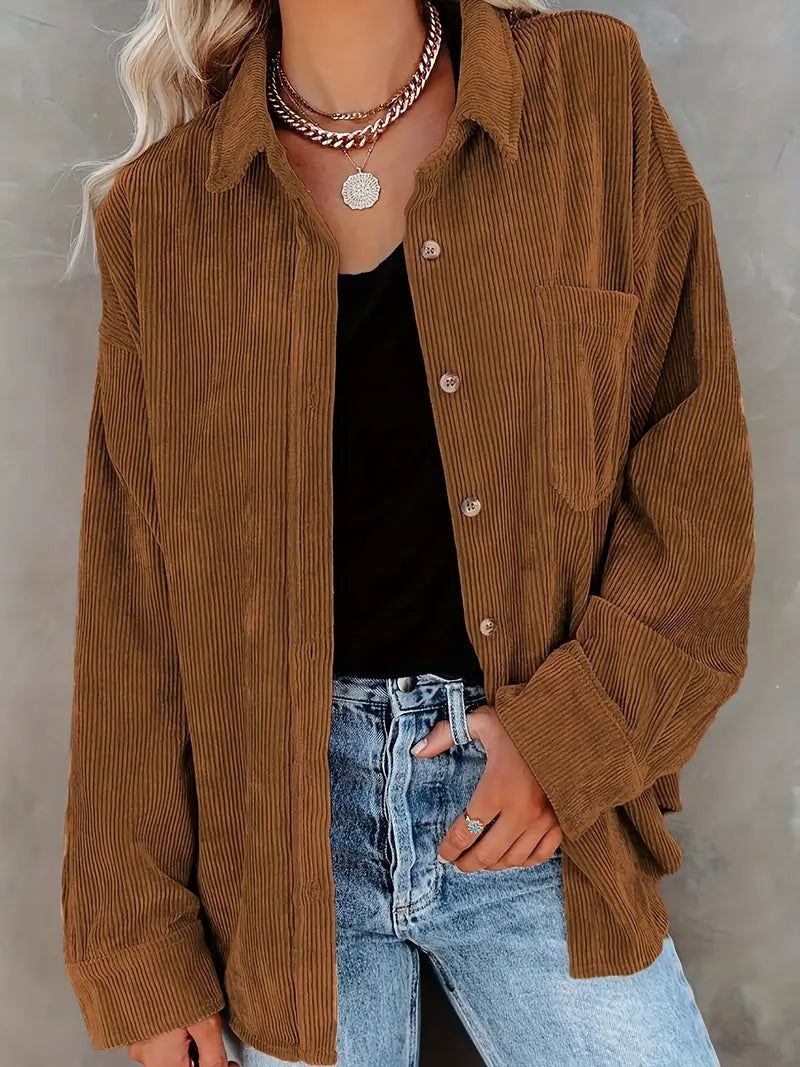 Irmela - חולצת כפתורים עם שרוולים ארוכים