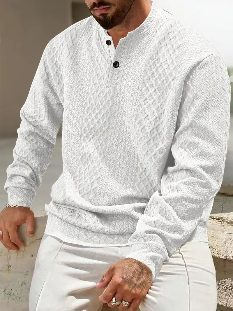 Warriner - סווטשירט עם שרוולים ארוכים ועיצוב גיאומטרי